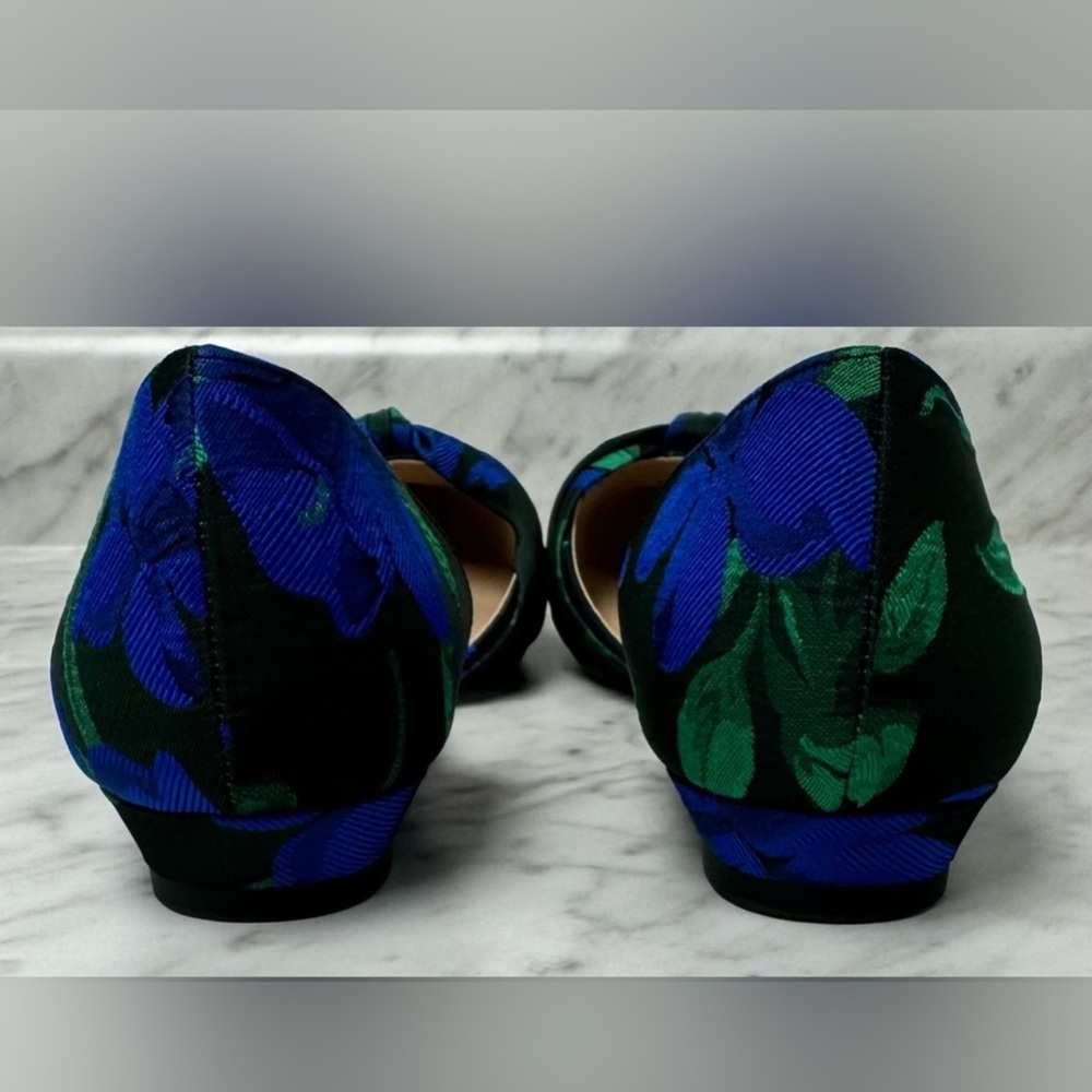 Katie & Kelly Floral Plaid d'Orsay Flats - Size 9 - Picture 8 of 8